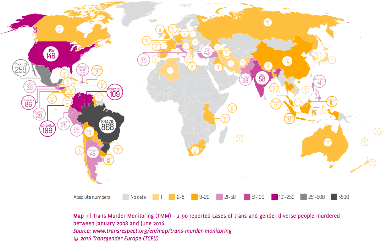 Συνολικά οι δολοφονίες από Ιανουάριο 2008, μέχρι Ιούνιο 2016