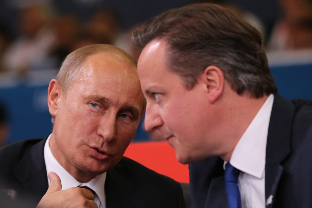 Βλαντιμίν Πούτιν και Ντέιβιντ Κάμερον, 2 Αυγούστου 2012, Ολυμπιακοί Αγώνες, Λονδίνο, Φώτο: Jeff J Mitchell/Getty