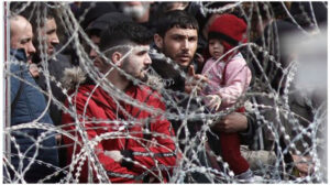 Πρόσφυγες και αιτούντες άσυλο στα σύνορα κοντά στις Καστανιές, 02/03/20, DIMITRIS TOSIDIS/EPA-EFE/Shutterstock
