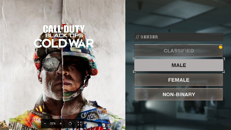 Call of Duty, non-binary