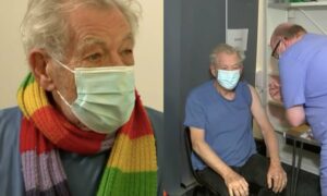 Ian McKellen, εμβόλιο, COVID-19