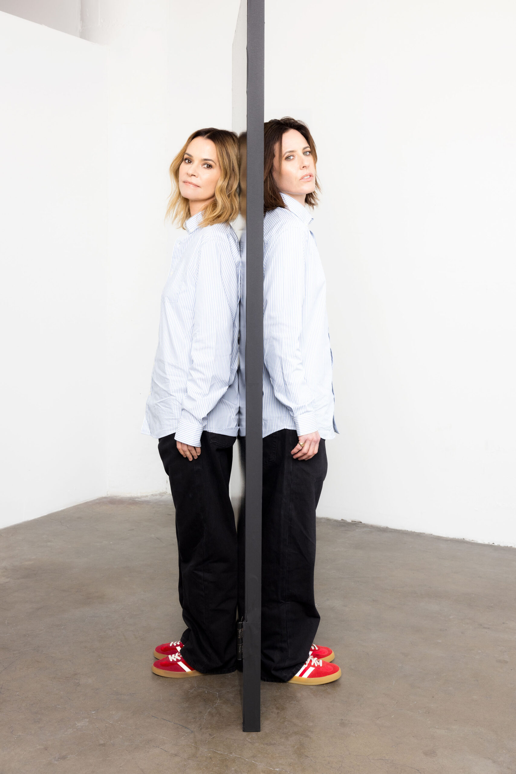 Leisha Riddel Η Kate Moennig και η Leisha Hailey στο Fulanita Fest της Ισπανίας